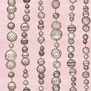 String Of Wooden Beads (blush)