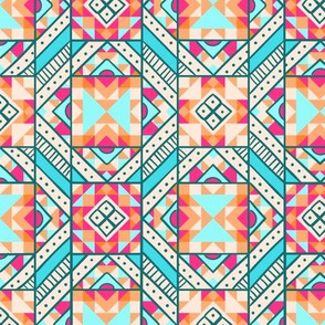 Ethnic geometric pattern