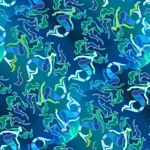 Blue mermaids