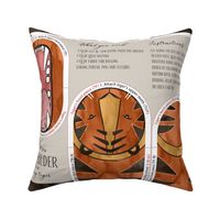 Biting Tiger / Cut-and-Sew Pot Holder