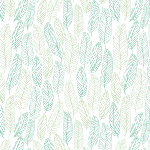 Pattern with tropical leaves 