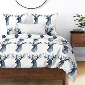 Magic winter holidays forest baby deer animal