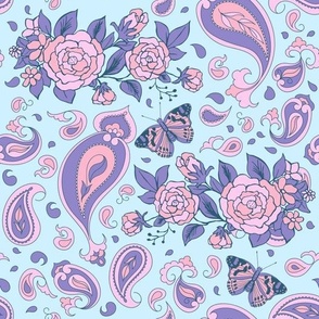 Indian floral paisley ornament 