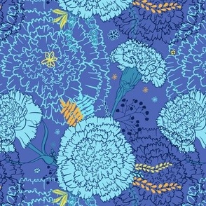 Blue Floral pattern 