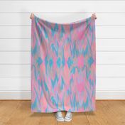 Abstract print Tie-dye blue