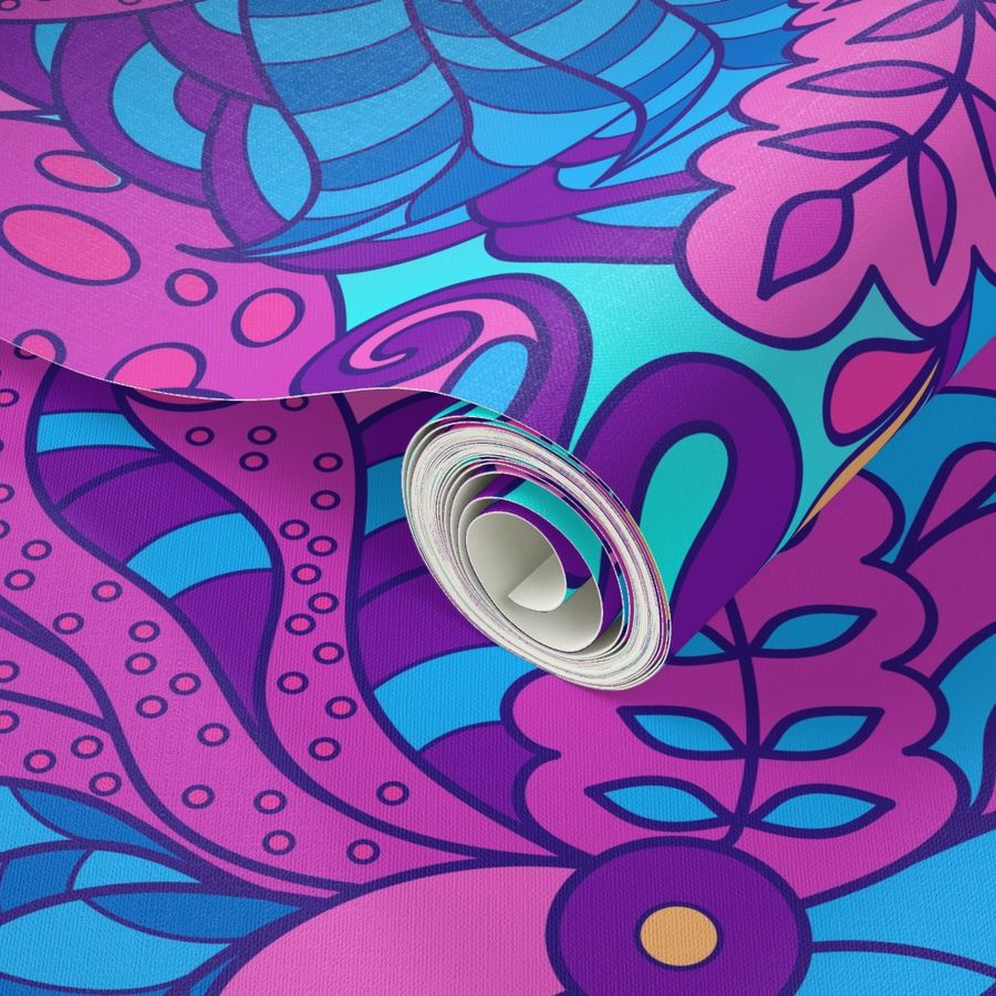 psychedelic art Wallpaper | Spoonflower