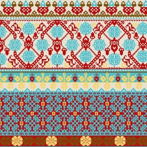 Brigid Fair Isle aqua