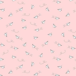 pink paper planes