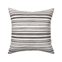 Watercolor stripes in black and gray tones on white