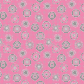 mandala motifs pink