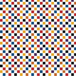 Multicolored checks / little squares in multicolor