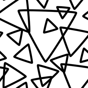 jumbo black white triangles