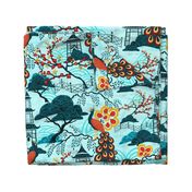 Blue Shade Chinoiserie LS