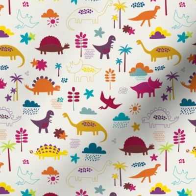 Dinosaur land - sunshine brights - small