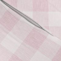 2” Buffalo check - warm pink linen