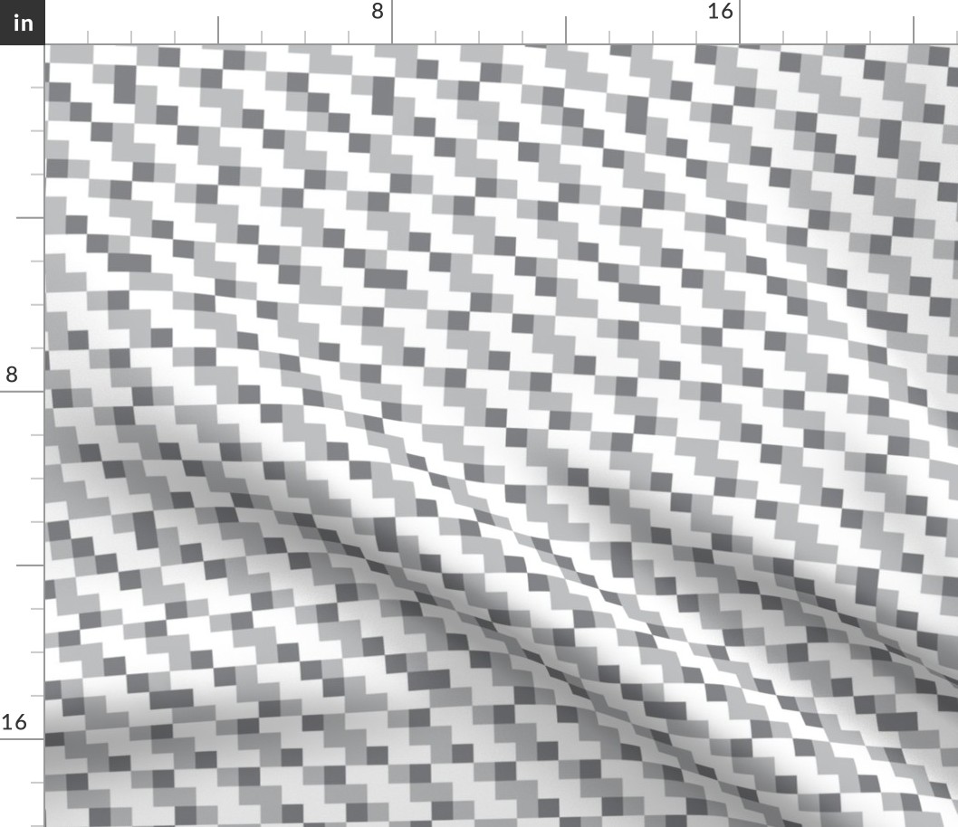 Grey pixel grid