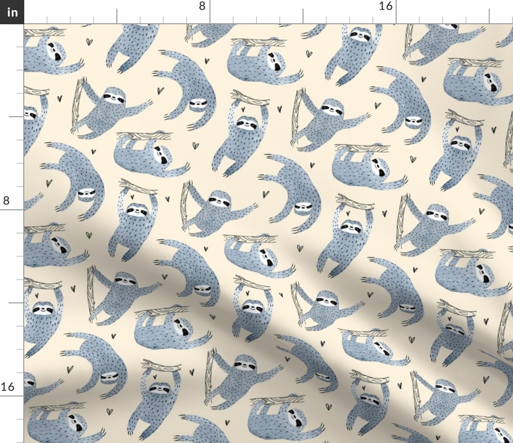 Grey sloths with love small revision