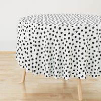 hand drawn inky polka dot pattern