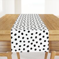 hand drawn inky polka dot pattern