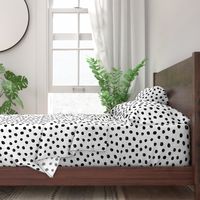 hand drawn inky polka dot pattern