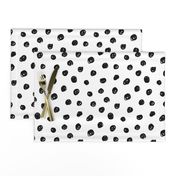 hand drawn inky polka dot pattern