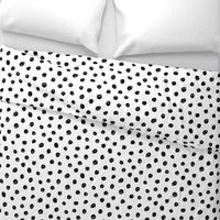 hand drawn inky polka dot pattern