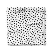 hand drawn inky polka dot pattern