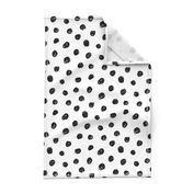 hand drawn inky polka dot pattern