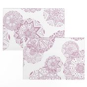 Shapes and Lines Jumbo Pink On White