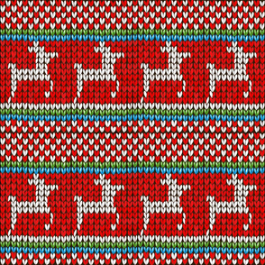 Reindeer Christmas Knitted Sweater