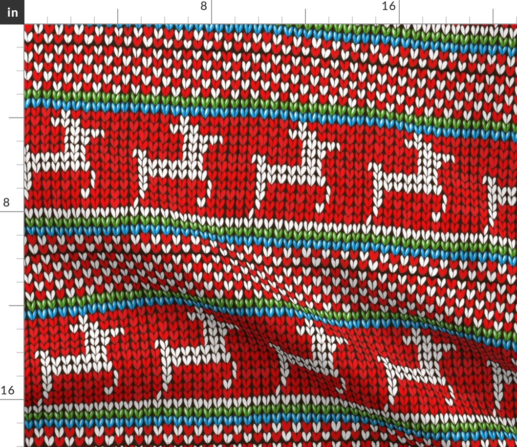 Reindeer Christmas Knitted Sweater