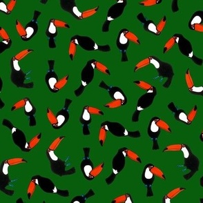 Jungle Birds - Toucans green