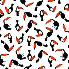 Jungle Birds - Toucans white