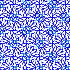 Chinoiserie Blue Swirls