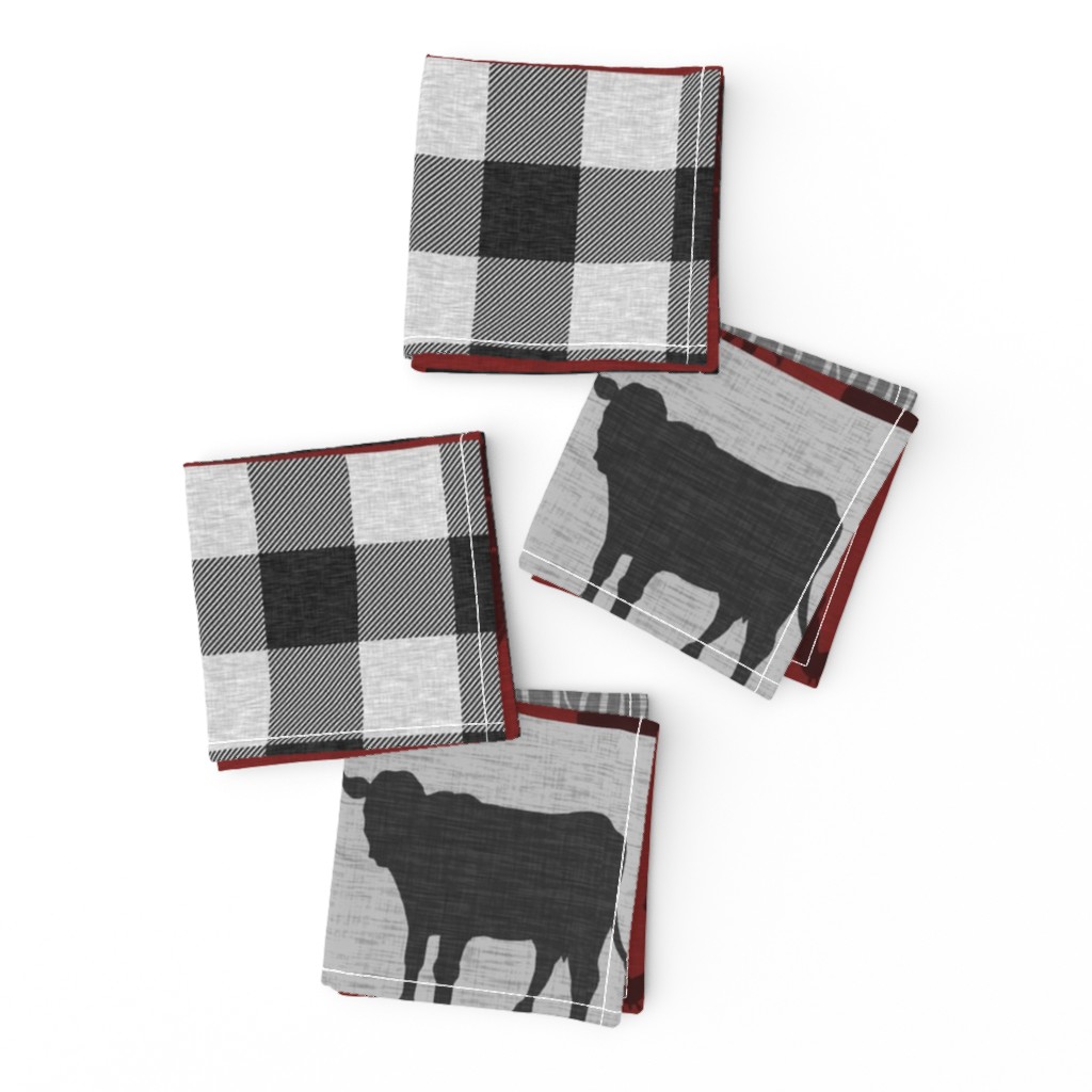 Farm Life Quilt - Red And Black