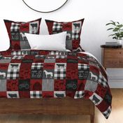 Farm Life Quilt - Red And Black