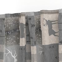 Rustic Woodland Deer Quilt(no little man) ROTATED