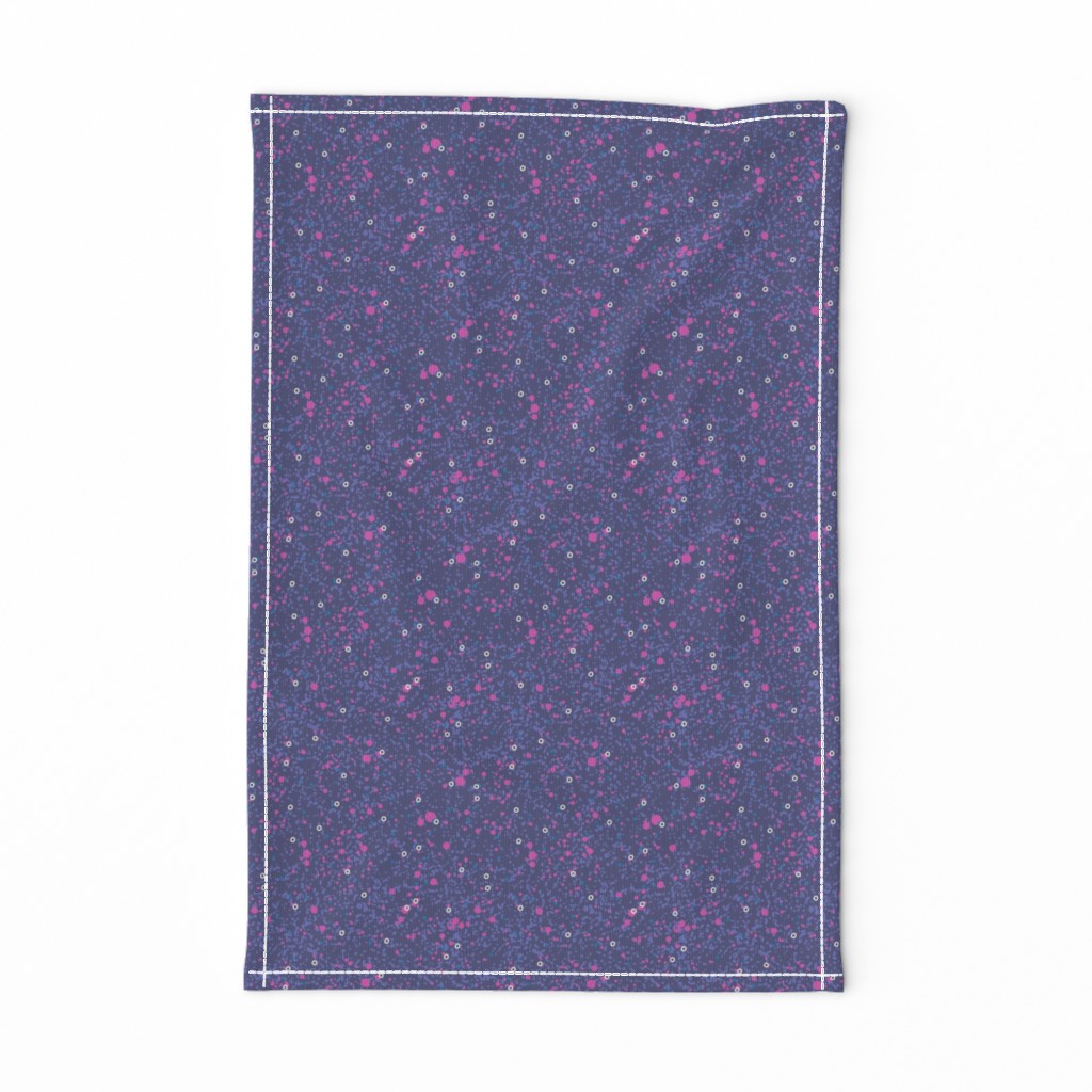 Splattered Starscape in Purple, Pink & Blue