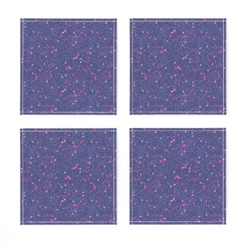 Splattered Starscape in Purple, Pink & Blue