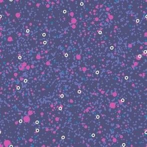 Splattered Starscape in Purple, Pink & Blue