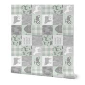 Home Sweet Home Farm Quilt - green - rotated