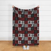 Home Sweet Home Farm Quilt - Red/black - RO