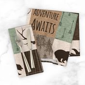 Adventure Awaits Quilt - green and brown