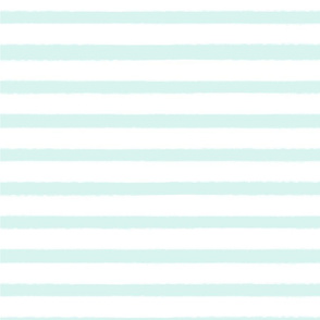 7/8” painted stripe - mint and white