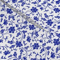 Classic Chinese Flower Pattern Blue White