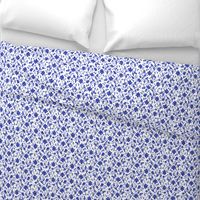 Classic Chinese Flower Pattern Blue White