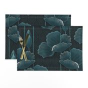 Art Deco Poppies TEAL