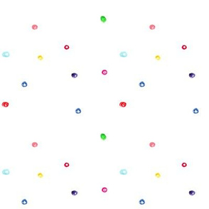 Scattered watercolor polka dot pattern || hand drawn for nursery, kids