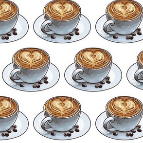 Cafe Latte Heart Art