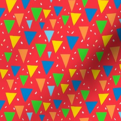 Triangle Celebration Bunting Red 